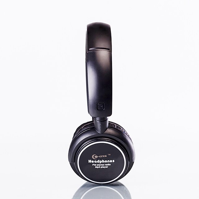  Stereo Headphone with Built-in MP3 Player and FM Radio (Black)