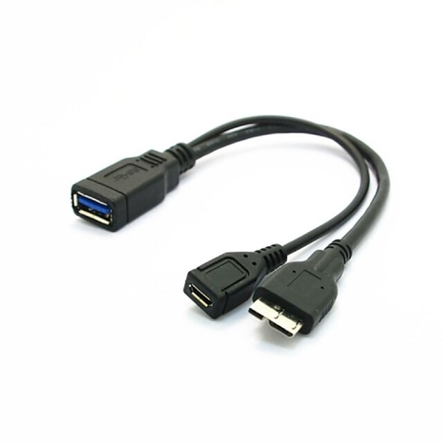  micro usb 3.0 9pin OTG host-flash-schijf-kabel voor Galaxy note3 N9000 s5 i9600