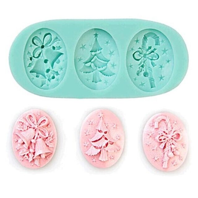  1pc Mold Christmas Silicone For Cake / Eco-friendly