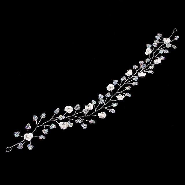  Resin / Alloy Headbands / Headwear / Head Chain with Floral 1pc Wedding / Special Occasion Headpiece