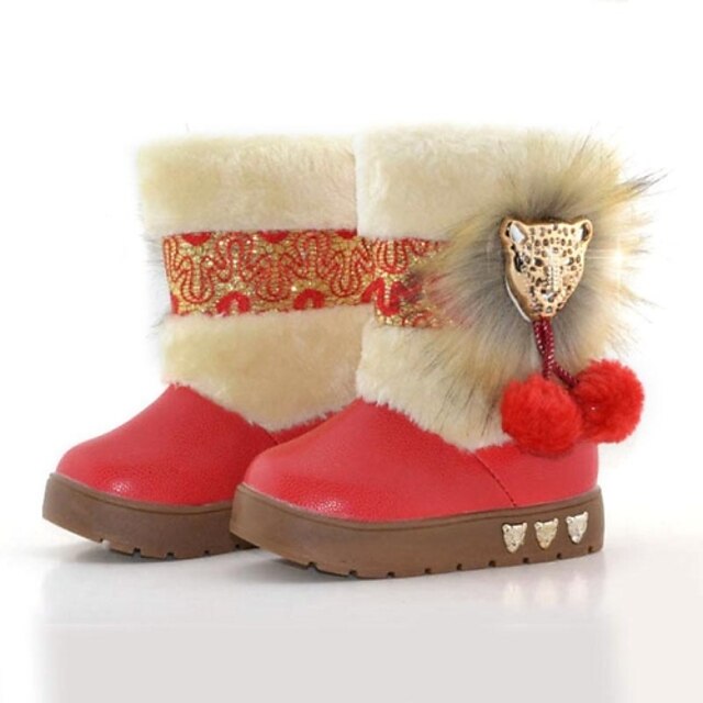  Girls' Shoes Comfort Snow Flat Heel Faux Fur Mid-Calf Boots More Colors available