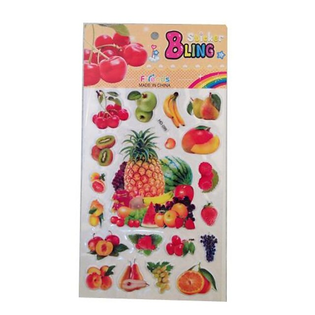  Fruit Plastic Sticker