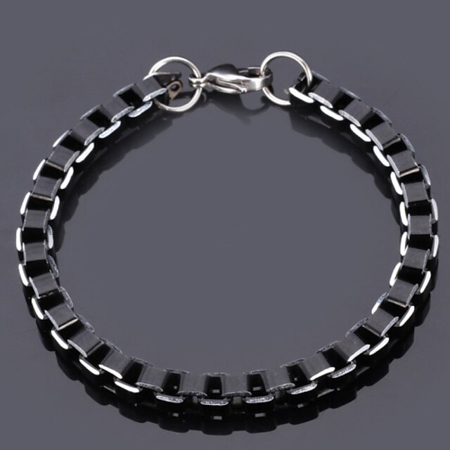  Men's Stainless Steel Chain Bracelet Vintage Bracelet - Line Bracelet For