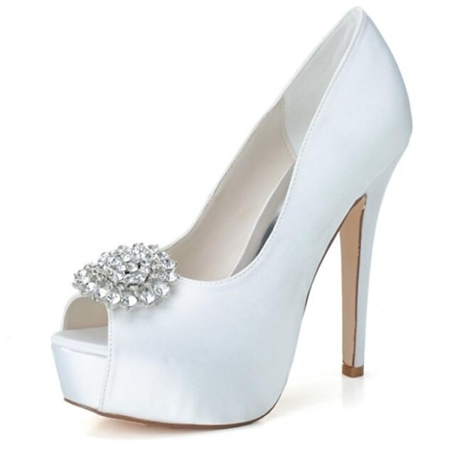  Zapatos de boda - Tacones - Tacones / Punta Abierta / Plataforma - Boda / Fiesta y Noche -Negro / Azul / Rosa / Morado / Marfil / Blanco