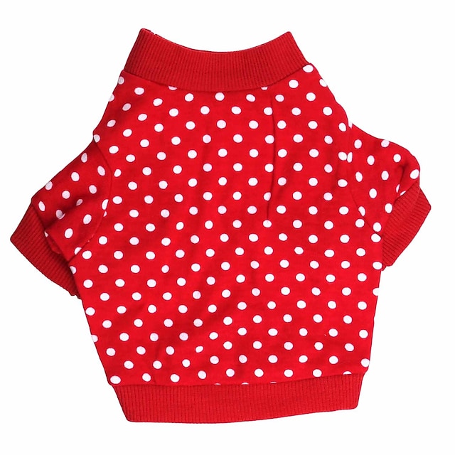 Cat Dog Shirt / TShirt Polka Dot Dog Clothes Puppy Clothes Dog Outfits