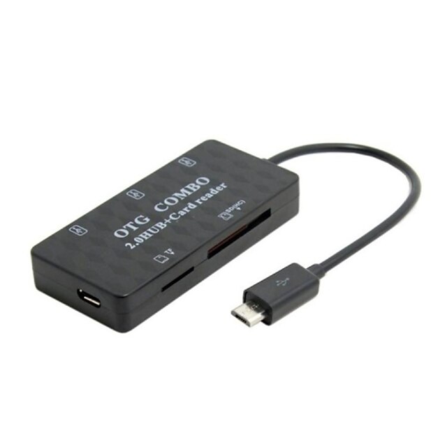 OTG Micro USB adapter er tf / SD-kortlæser combo knudepunkt for Galaxy S3 S4 note 2 og PC