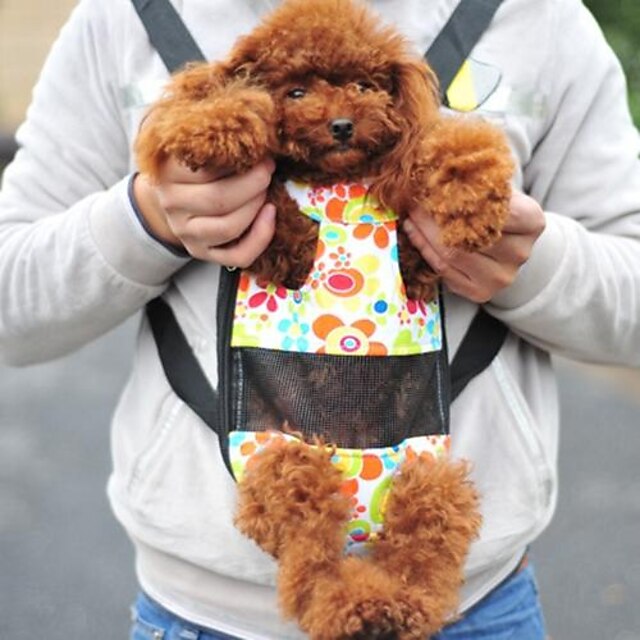  Kat Hond Dragers & Reistassen voorzijde Backpack draagbaar Stof Groen