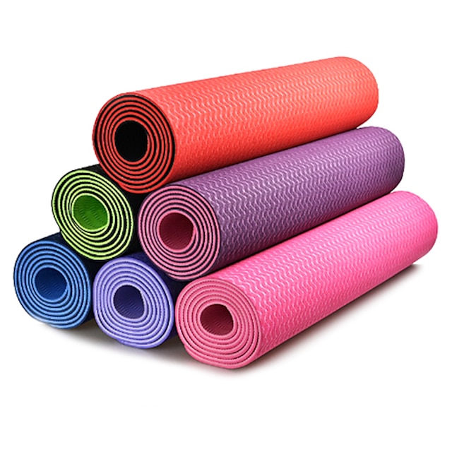 6MM TPE Solid Color Fitness Yoga Mat