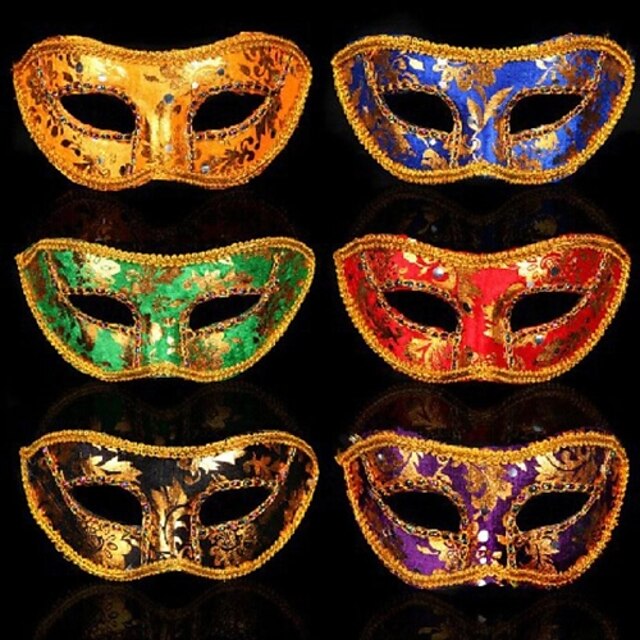  kunststof themafeest halloween masker (willekeurige kleur)