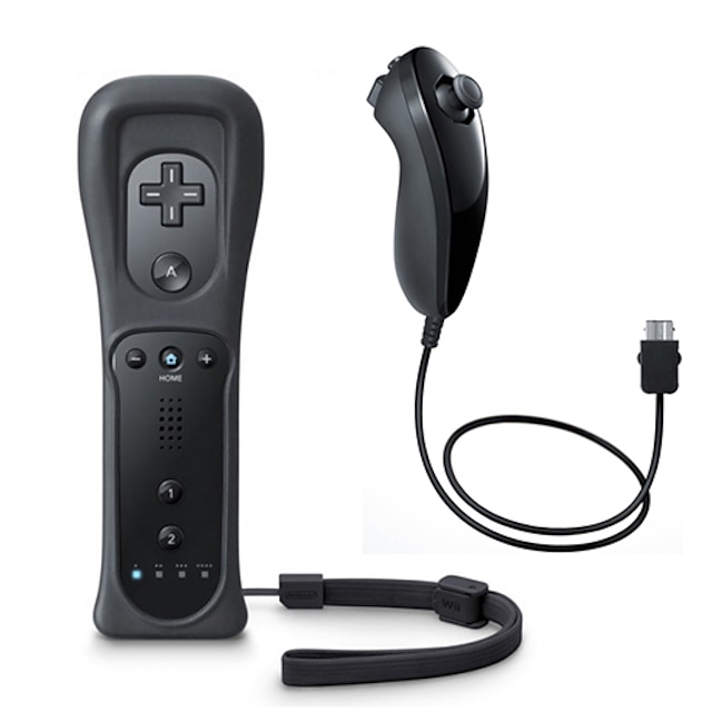  Remote and Nunchuk Controller + Case for Wii/Wii U