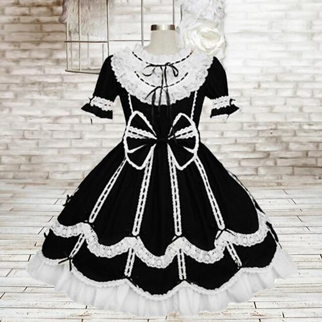  Dress Sweet Lolita Dress Lolita Accessories Dress Cotton Halloween Costumes / Medium Length