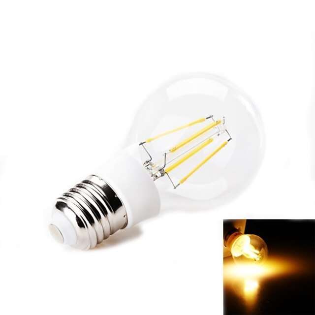  Bulb LED Glob 380-400 lm E26 / E27 4 LED-uri de margele SMD Decorativ Alb Cald 220-240 V