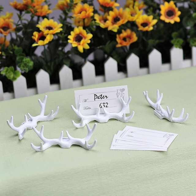  Plastic Place Card Holders Standing Style Gift Box 4 pcs