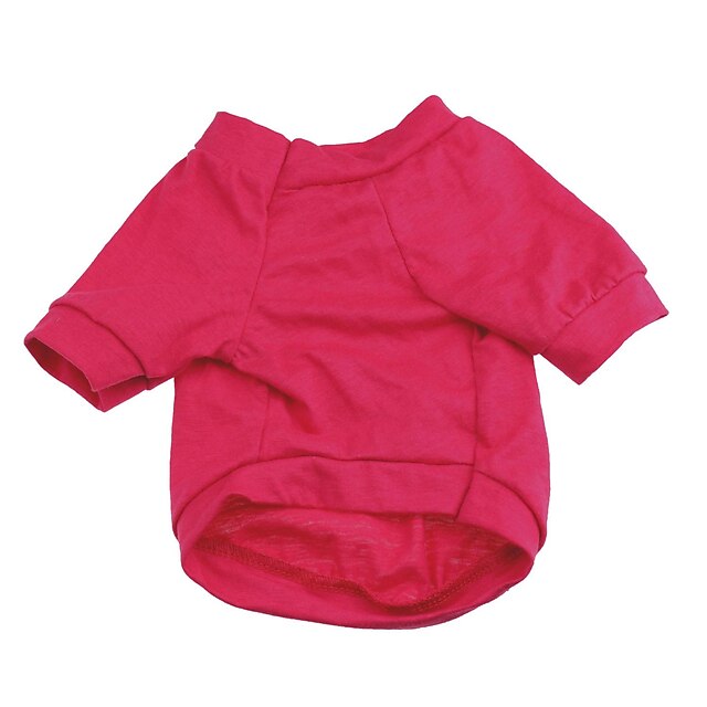  Katze Hund T-shirt Tiaras & Kronen Hundekleidung Welpenkleidung Hunde-Outfits Atmungsaktiv Rose Kostüm für Mädchen und Jungen Hund Baumwolle XS S M L