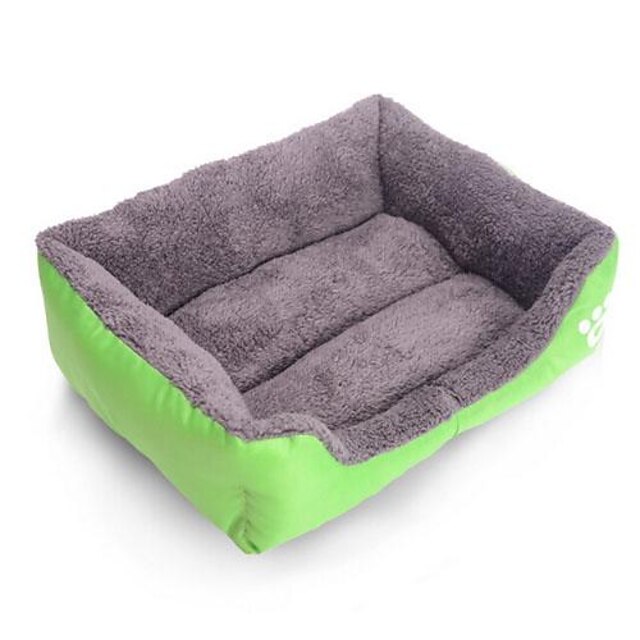  nya godis färg vintage fyrkantiga hundar boet varm säng för husdjur m 58 * 45 * 14