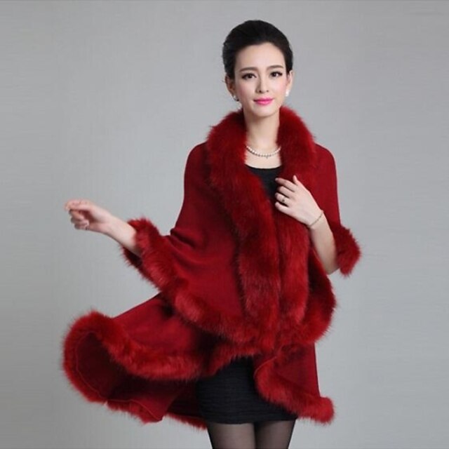  Women's Faux Fox Fur Shawls & Wraps (More Colors)