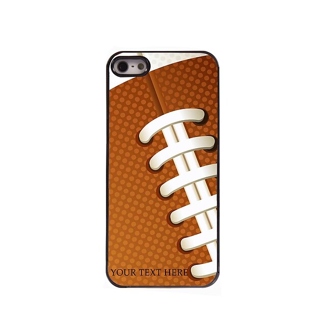  gepersonaliseerde telefoon case - rugby ontwerp metalen behuizing voor de iPhone 5 / 5s