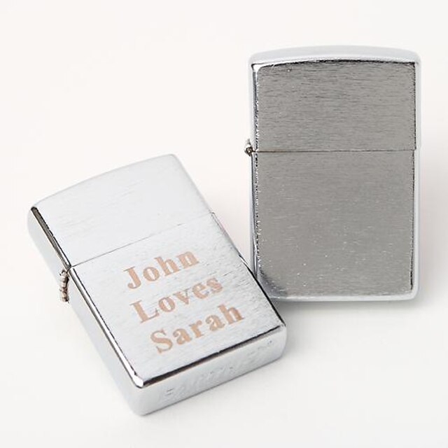  Personalized Engraved Silver Oil  Lighter