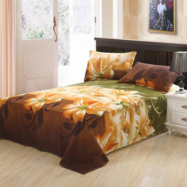  3D(random pattern) Polyester 4 Piece Duvet Cover Sets