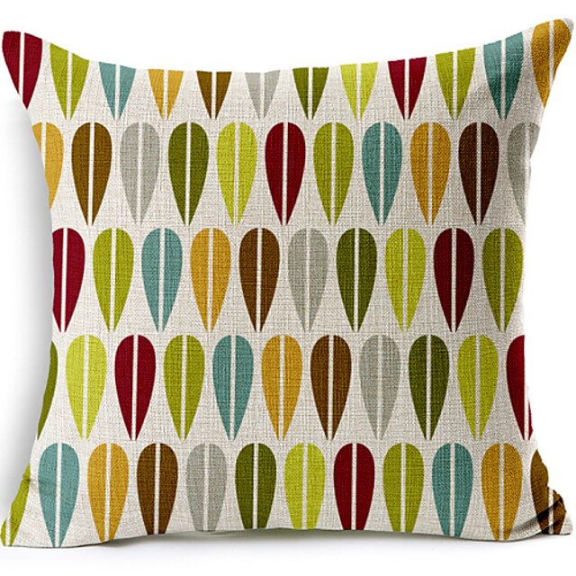  1 pcs Cotton/Linen Pillow Cover,Geometric Modern/Contemporary