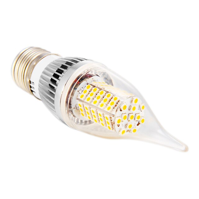  E26/E27 LED-stearinlyspærer CA35 102 SMD 2835 350 lm Varm hvid Vekselstrøm 220-240 V