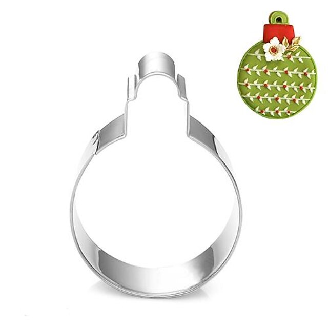  Christmas Ball Shape Cookies Cutter Stainless Steel Biscuit Cake Mold