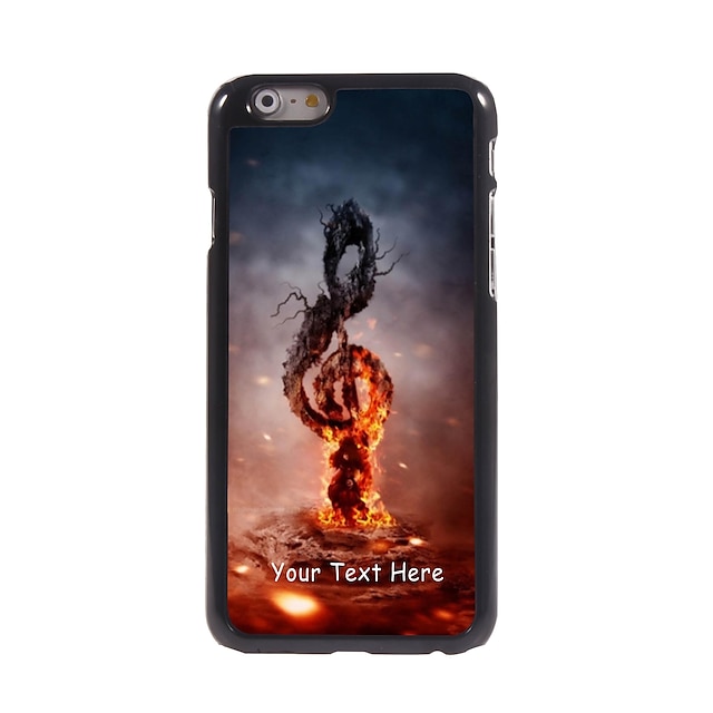  personalizzato cassa del telefono - la musica nel caso del metallo di disegno del fuoco per iPhone 6