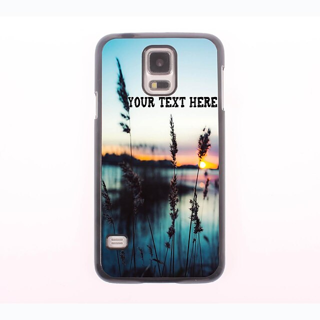  gepersonaliseerde telefoon case - gras en de zee ontwerp metalen behuizing voor Samsung Galaxy S5 mini