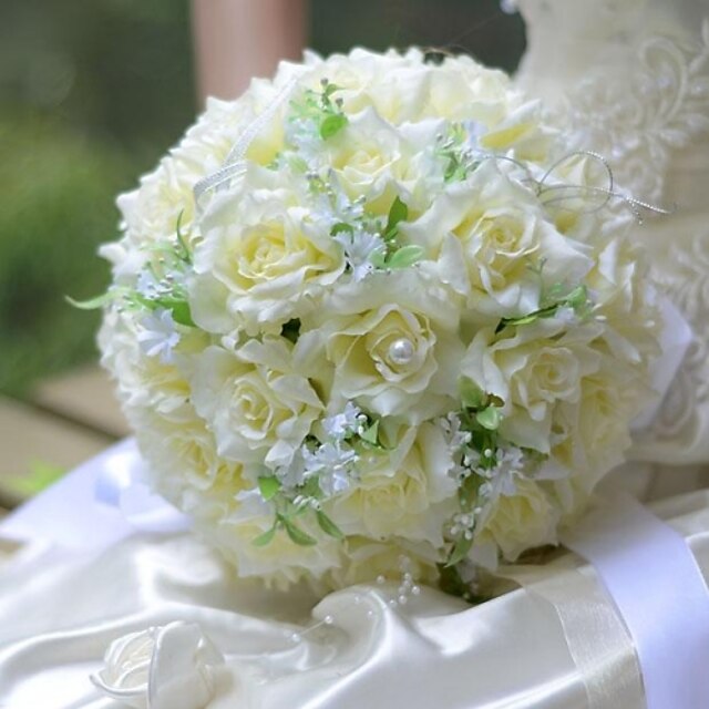  Hochzeitsblumen Sträuße Hochzeit Seide 31 cm ca.