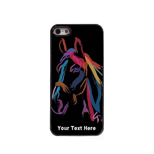  henkilökohtainen puhelin tapauksessa - akvarelli hevonen suunnittelu metallia Case for iPhone 5 / 5s