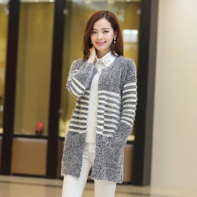  Women's Round Collar Cardigan Sweaters