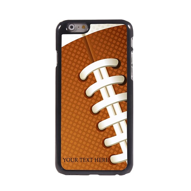 gepersonaliseerde telefoon case - rugby ontwerp metalen behuizing voor de iPhone 6