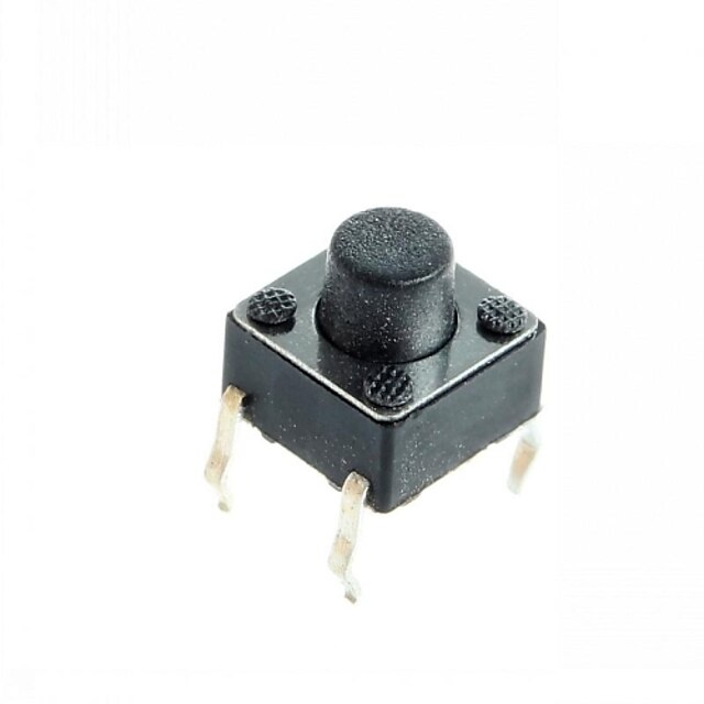  4-pins tact schakelaar tactiele drukknop schakelt diy 6x6x5mm (100 stuks)