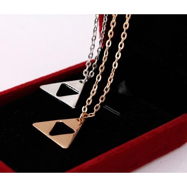 Pendant Necklace Silver Plated Gold Plated Alloy Pendant Necklace , Wedding Party Daily Casual Sports