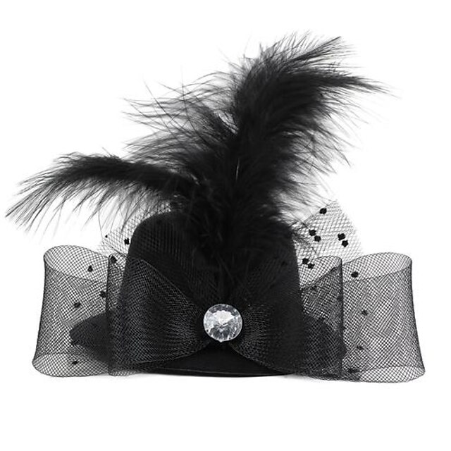  Pană Material Textil Diadema-Nuntă Ocazie specială Pălării/Căciuli