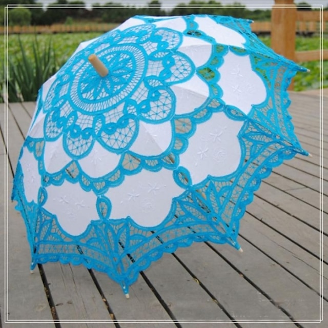  Blonde Bryllup / Daglig / Maskerade Paraply Paraplyer 30.7 tommer (ca. 78cm)