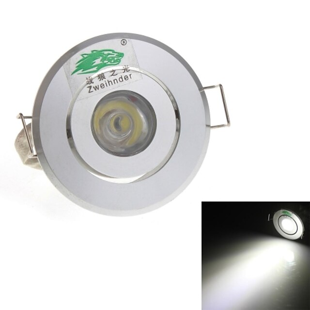 1W Потолочный светильник Утапливаемое крепление 1 Dip LED 90 lm Естественный белый Декоративная AC 85-265 V