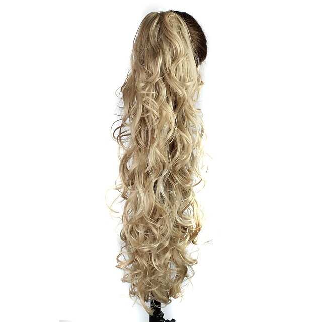  Coadă de cal Păr Sintetic Fir de păr Extensie de păr Buclat / Kinky Curly Zilnic / Blond