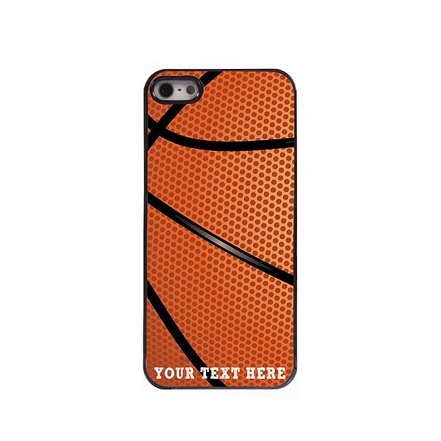  Personalized Phone Case - Basketball Design Metal Case for iPhone 5/5S