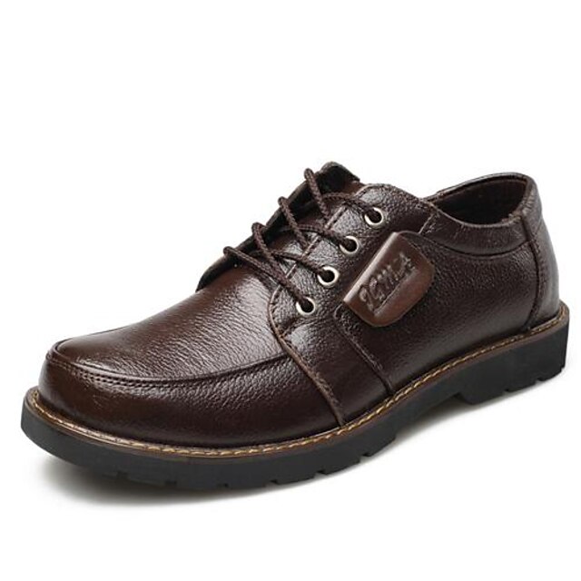  Homme Chaussures Cuir Printemps Eté Automne Hiver Confort Oxfords Pour Décontracté Noir Marron