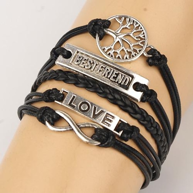  Shixin® European Tree Lucky Eight Love Best Friend Wrap Bracelets(1 Pc) Christmas Gifts