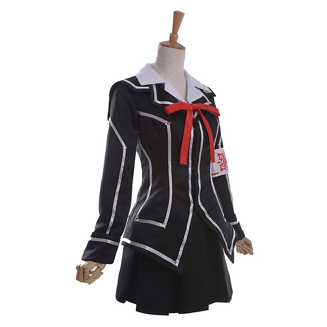  Inspired by Vampire Knight Kuran Anime Cosplay Costumes Japanese Cosplay Suits School Uniforms Patchwork Long Sleeve Coat Shirt Skirt For Men's Women's / Armlet / Ribbon / Armlet / Ribbon