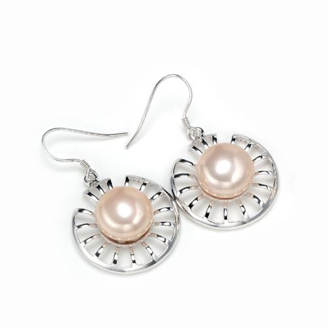  AS 925 Silver Jewelry  Shell pearl ear hook