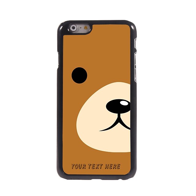  personlig telefon tilfælde - halvdelen af ​​panda ansigt design metal tilfældet for iPhone 6