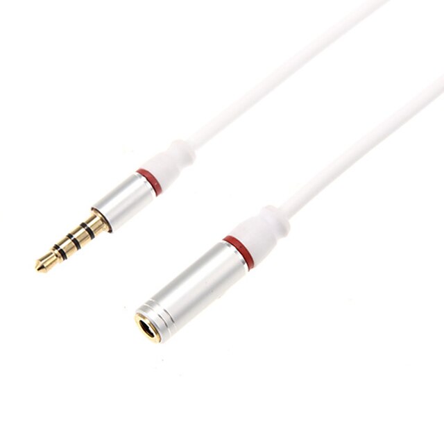  1m 3.28ft audio 3,5 mm male naar 3,5 mm audio vrouwelijke stereo-oortelefoon kabel