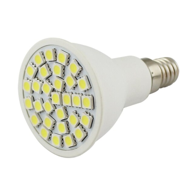 2W 450-500 lm E14 LED-spotlights 30 lysdioder SMD 5050 Dekorativ Varmvit Kallvit AC 110-130V DC 12 V