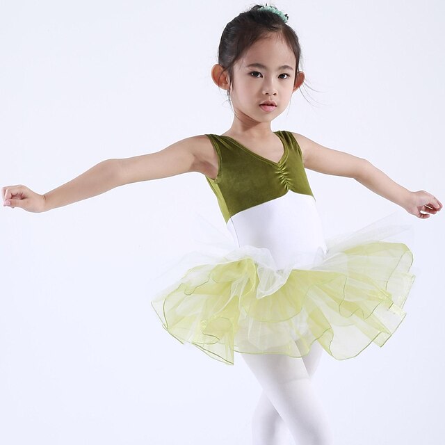  Hauts / Robes et Jupes / TutuMousseline / Elasthanne / Velours,Ballet)Ballet- pourEnfant Tenues de Danse pour Enfants