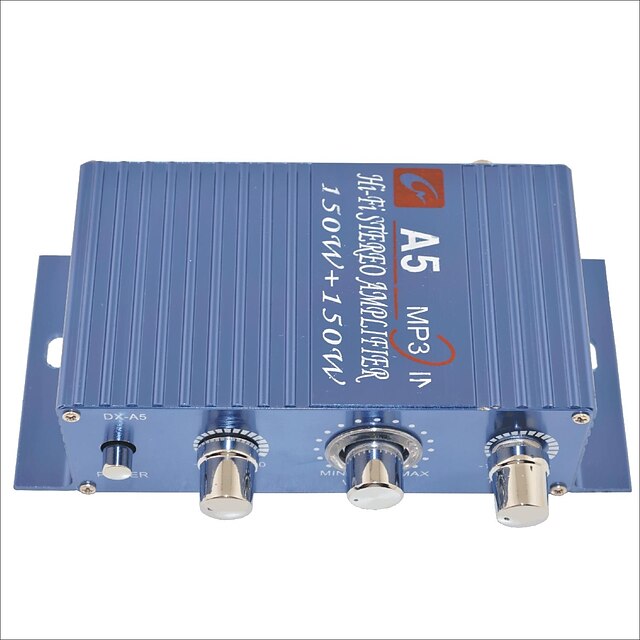  amplificador estéreo a5 150w oi-fi para carro / moto-azul