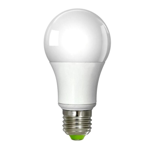  5 W 380-450 lm E26 / E27 Lâmpada Redonda LED A60(A19) 1 Contas LED COB Regulável Branco Quente 220-240 V / RoHs