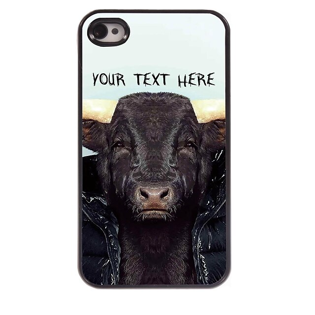  персонализированные телефон случае - корова дизайн корпуса металл для iPhone 4 / 4s